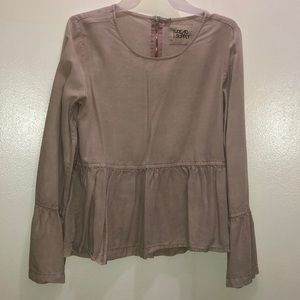Ruffle long sleeve Size:S